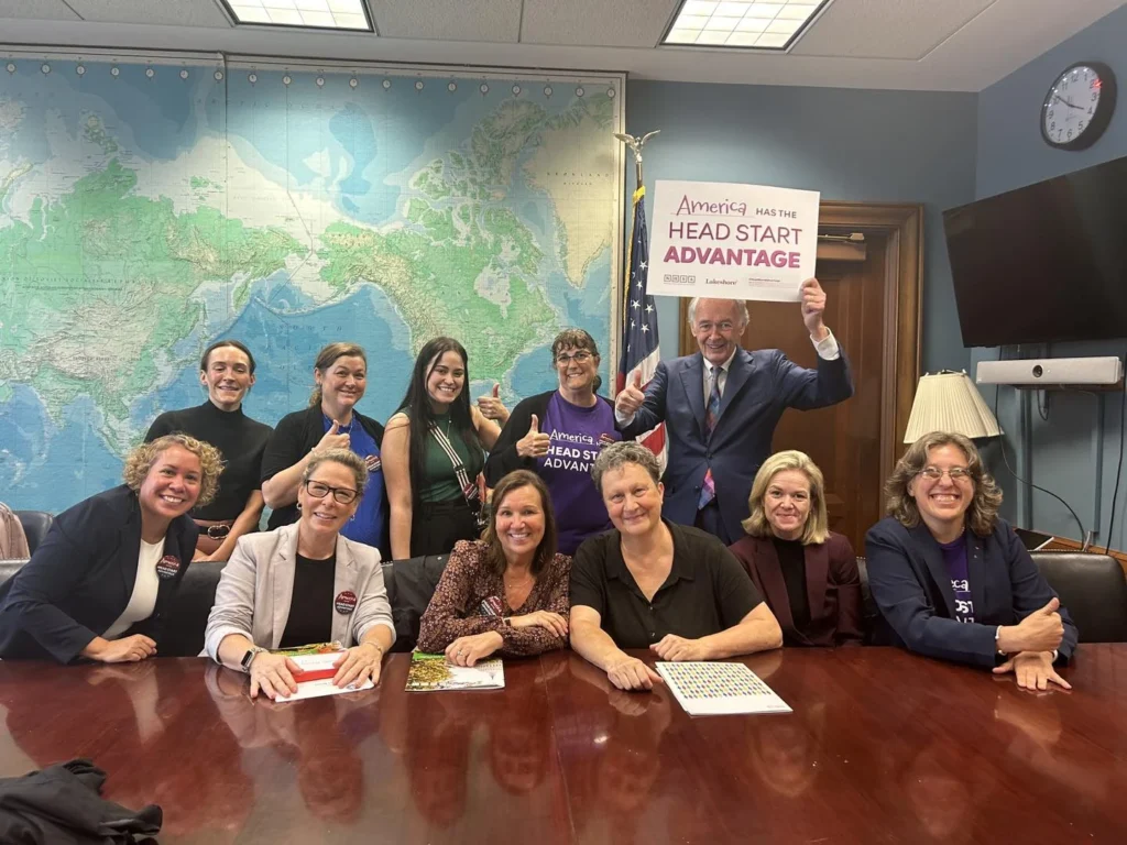 Head Start Visits Sen. Markey the head start team visiting with Sen Markey